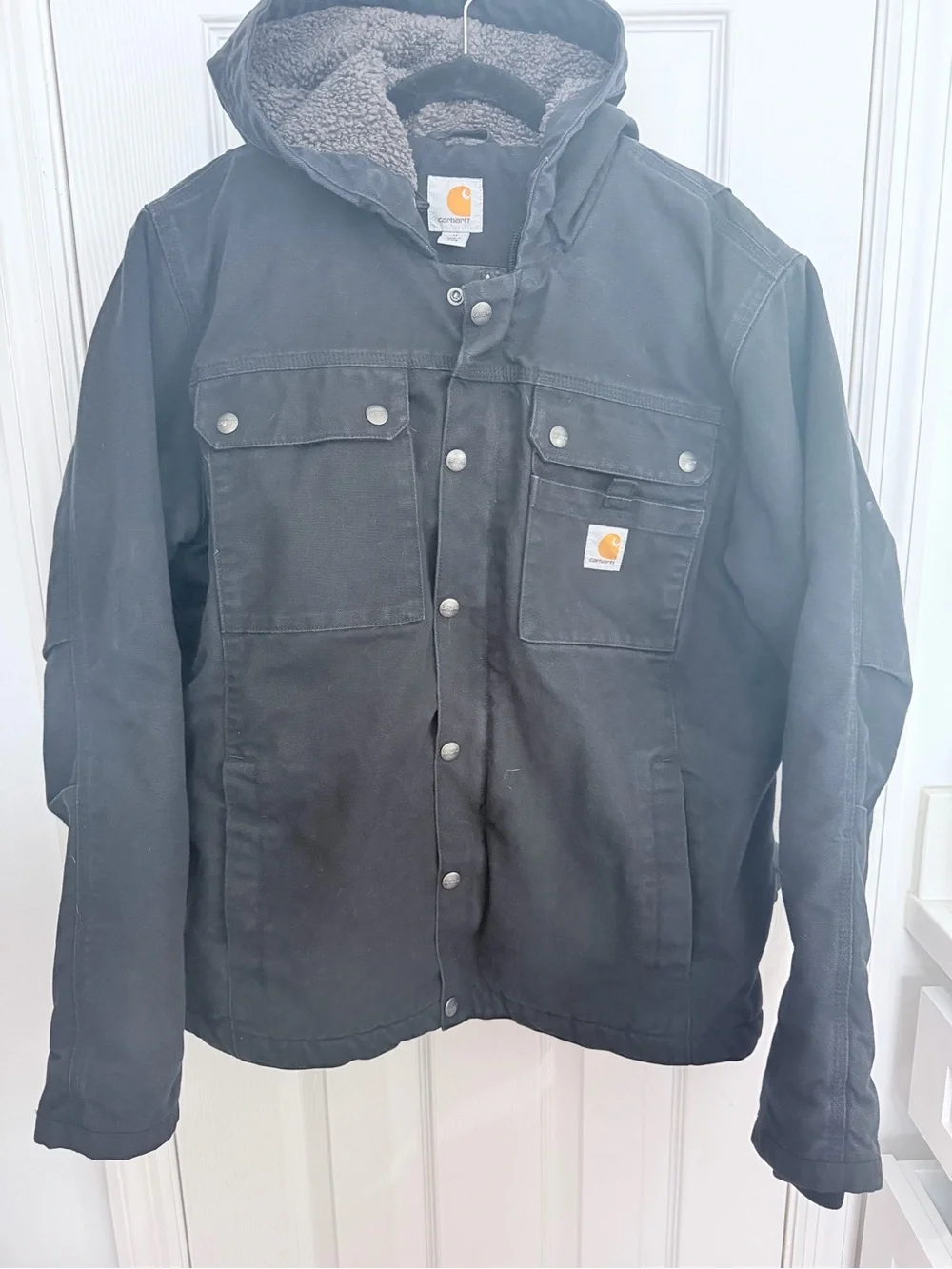 Carhartt Washed Duck Bartlett Jacket - Black